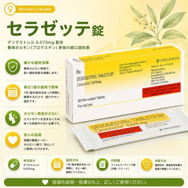 セラゼッテのパッケージ画像