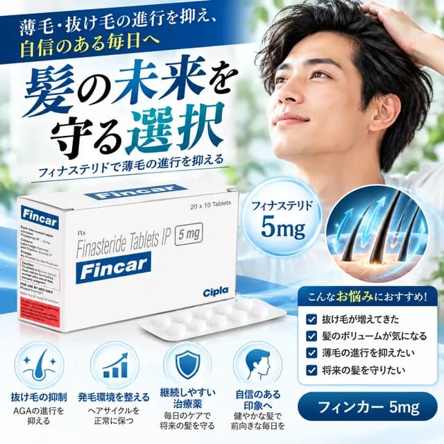 フィンカー5mgのパッケージ画像