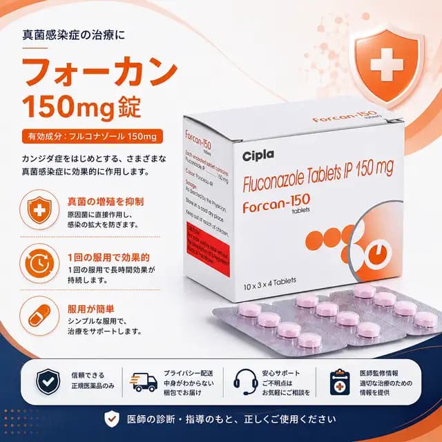 フォーカン150mgのパッケージ画像