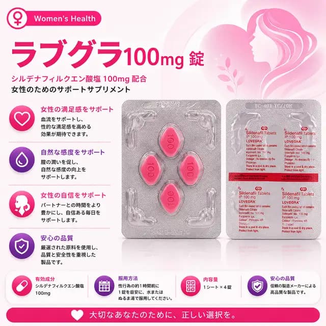 ラヴグラ100mgのパッケージ画像