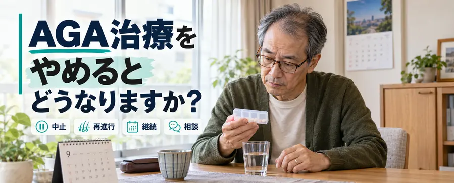 AGA治療をやめるとどうなりますか？