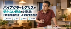 バイアグラやシアリスが効かない理由と対処法｜ED治療薬を正しく使用する方法 (1)