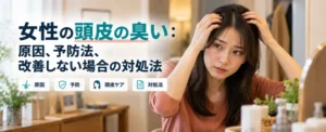 女性の頭皮の臭い